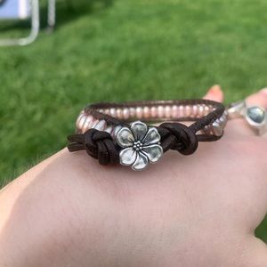 Real Pearls *handmade* (by me) real leather